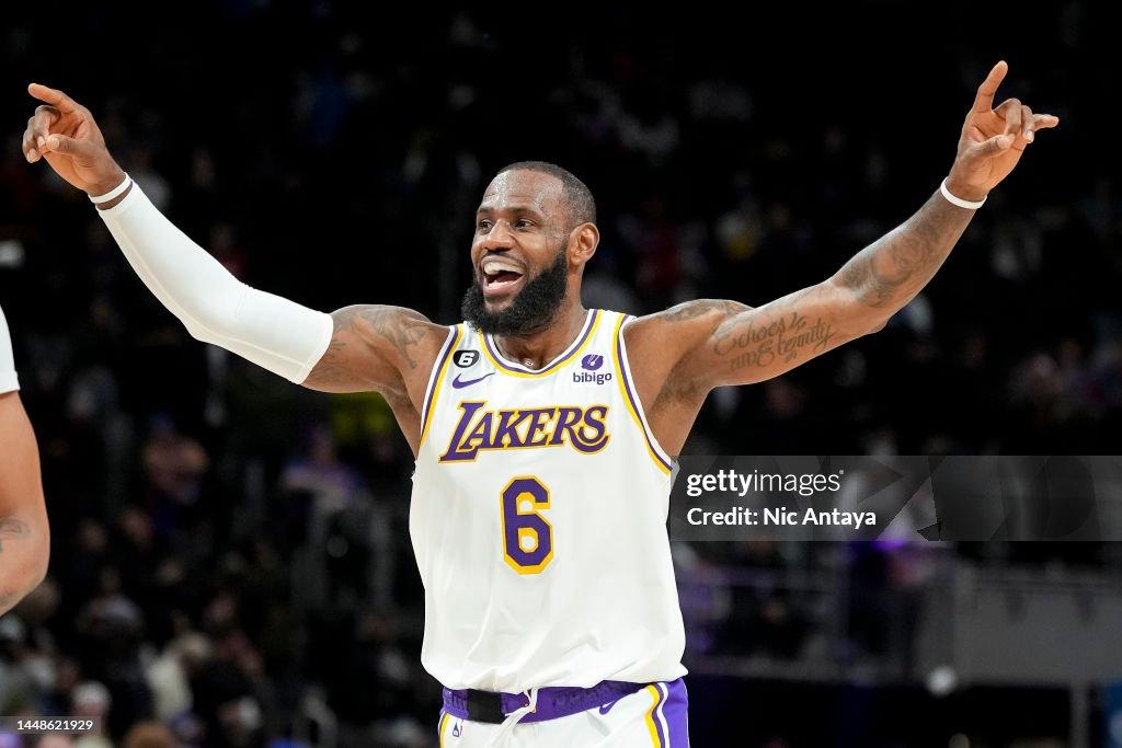 LeBron James playing for Lakers